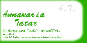 annamaria tatar business card